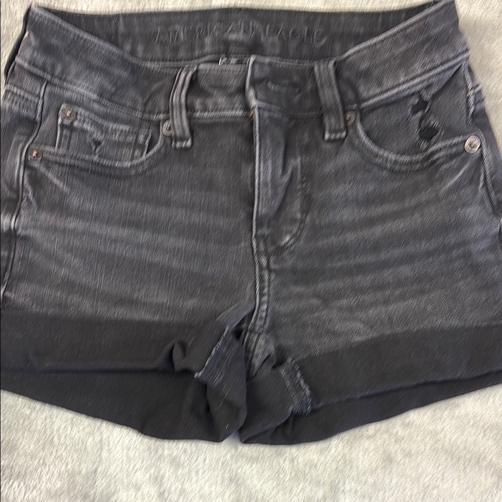 Women's Black Denim Shorts